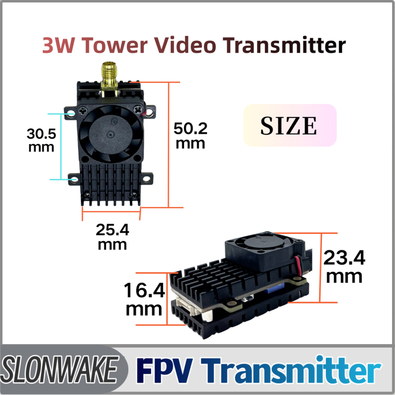 Fpv Drone Transmitter - SLONWAKE 5.8G 3000mW Simulação VTX FPV